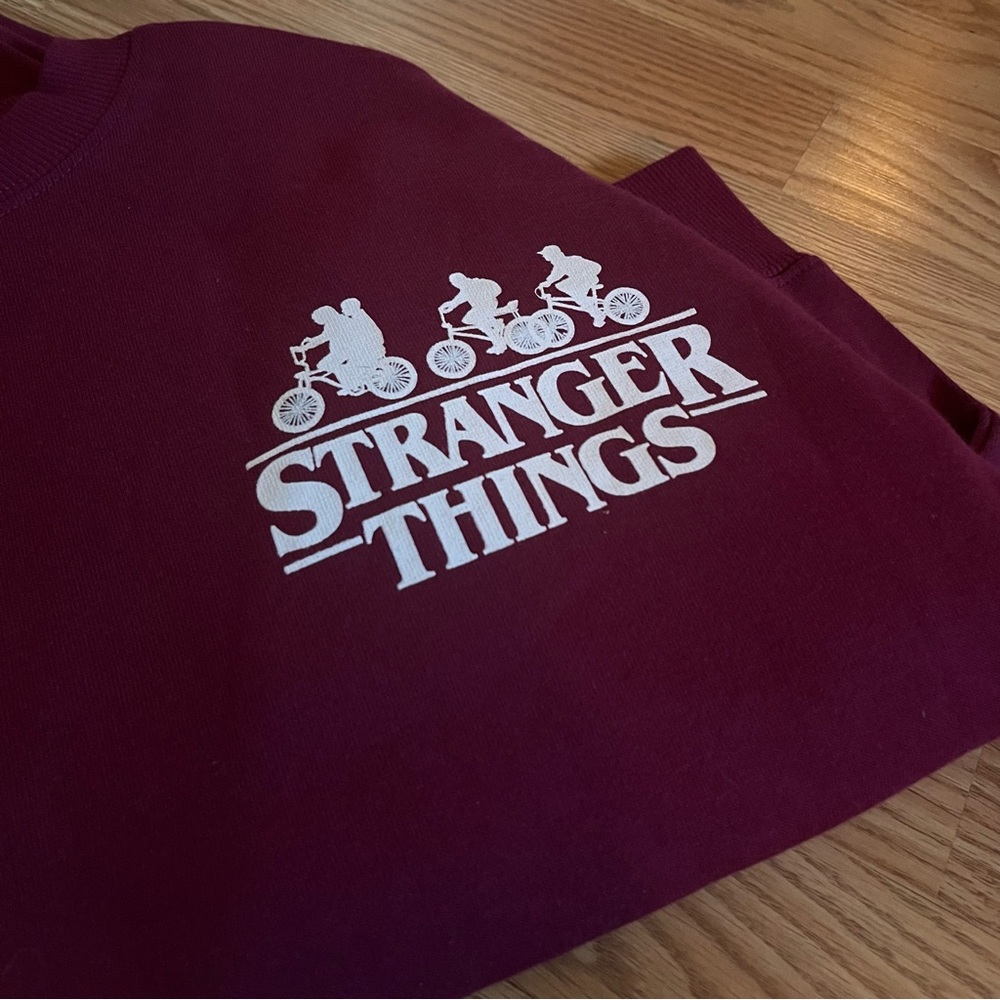 Stranger Things Crop Fleece Pullover - Picture 4 of 5